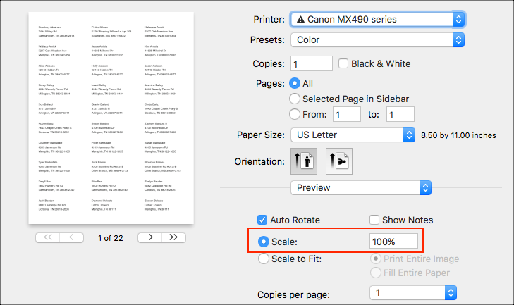 Touchpoint Software Documentation Printing Avery 5160 Labels