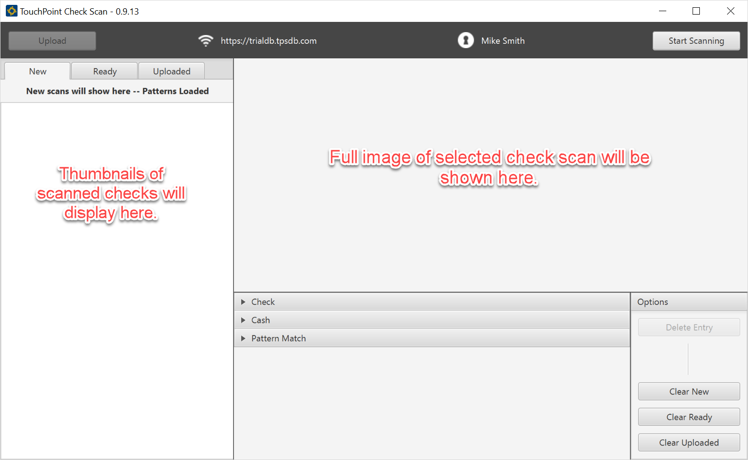 Touchpoint Software Documentation | Scanning Checks to Import Data and ...